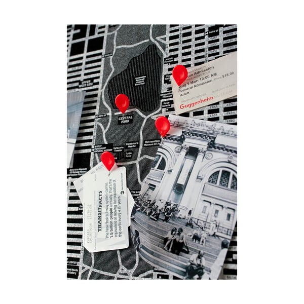 Černá nástěnná mapa světa Palomar Pin World, 126 x 68 cm-image-3