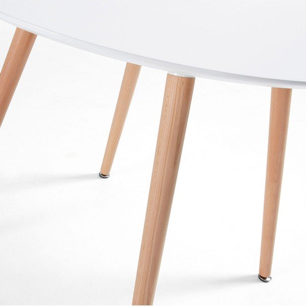 Söögilaud pöögipuidust , ⌀ 100 cm Daw - Kave Home-image-3