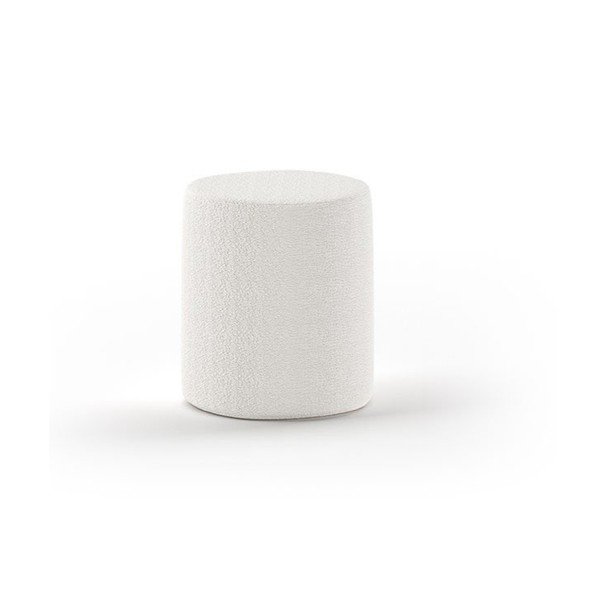 Valge laste pouf, mis on valmistatud bukleekangast MOON - Vipack