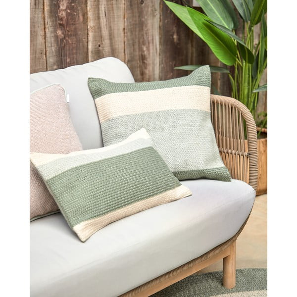 Roheline padjapüür taaskasutatud plastist, 30 x 50 cm. Leeith - Kave Home-image-4