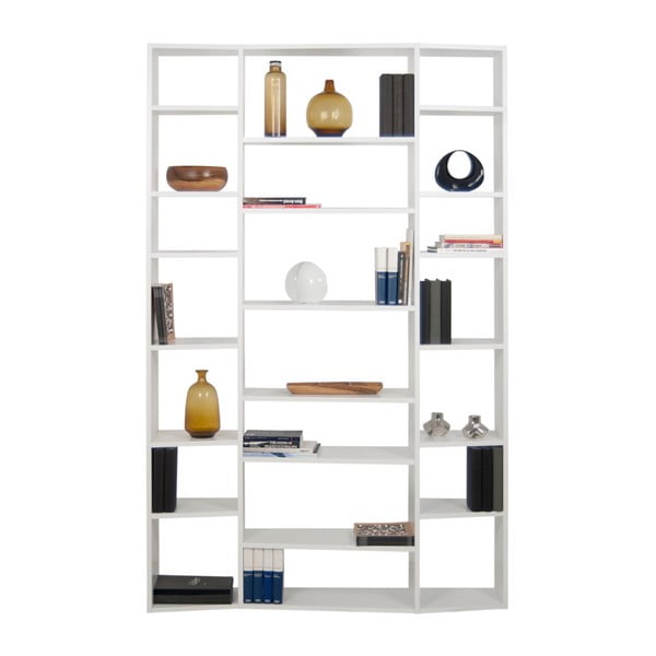 Valge raamaturiiul 144x224 cm Valsa – TemaHome-image-2