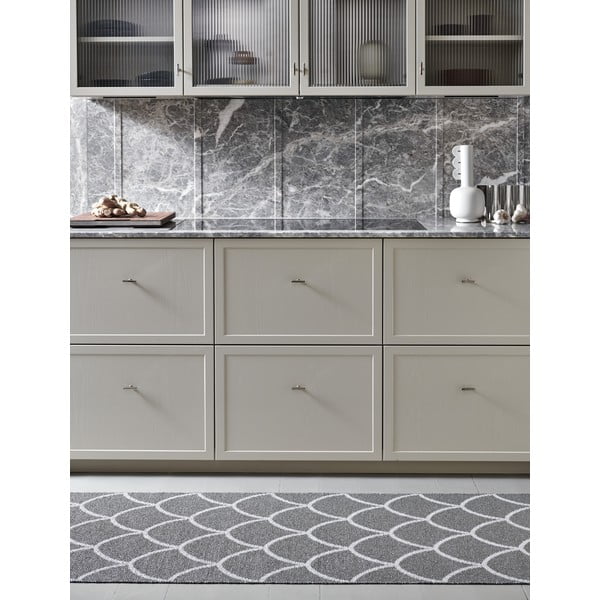 Hall sise/välisvaip 70x225 cm Kotte Charcoal – Pappelina-image-1