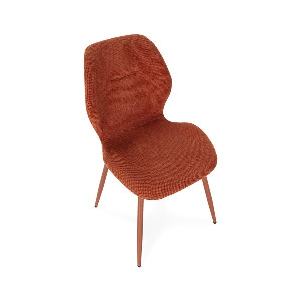 Polsterdatud söögitoolid 4-osalise terrakota värvi komplektis Ansu - Marckeric-image-3