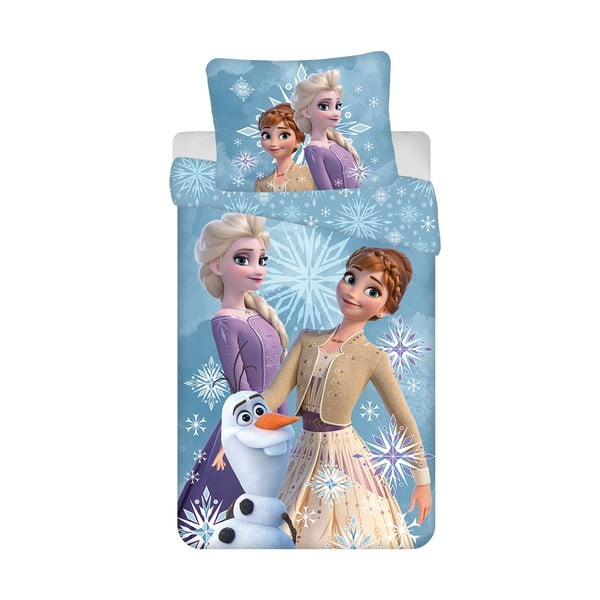 Puuvillane laste voodipesu üheinimesevoodile 140x200 cm Frozen - Jerry Fabrics
