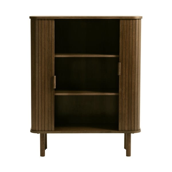 Pruun tammedekooriga lükandustega kummut 113x90 cm Cavo - Unique Furniture-image-3