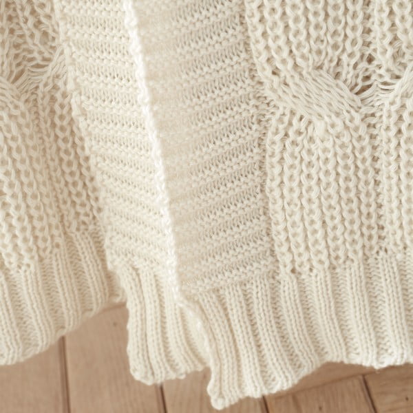 Beež kootud tekk 130x170 cm Chunky Marl Knit - Catherine Lansfield-image-2