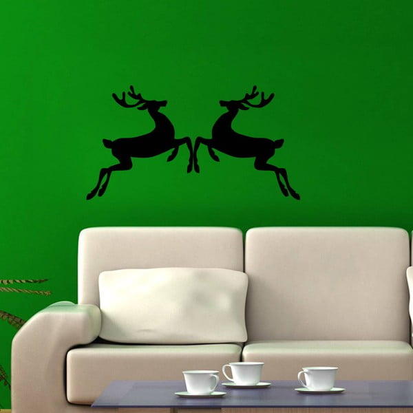 Samolepka na stěnu Deers, 49 x 26 cm