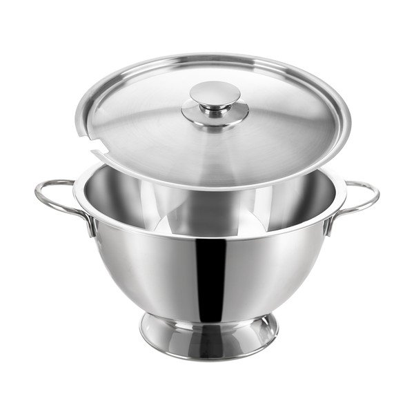 Roostevabast terasest kauss hõbedases värvitoonis ø 26 cm - Orion-image-1