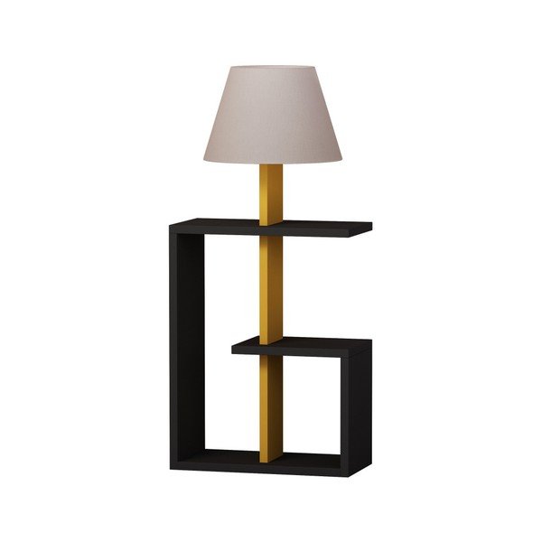 Antracitová volně stojící lampa Homitis Saly