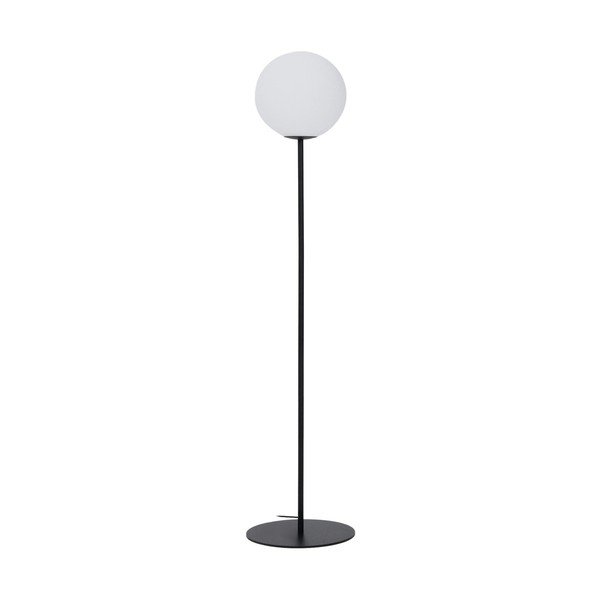 Valge/must põrandalamp klaasist varjuga (kõrgus 165 cm) Brisia - Kave Home