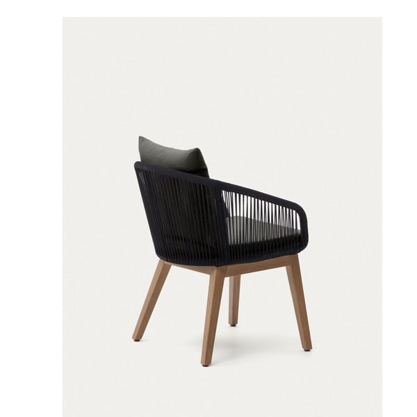 Must puidust aiatool Portalo - Kave Home-image-1