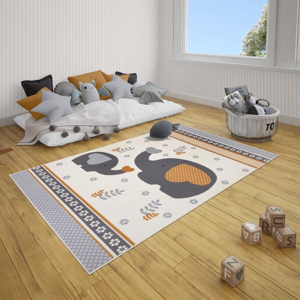 Hall lastevaip 150x80 cm Happy Elefant - Hanse Home-image-1