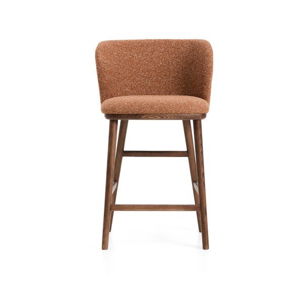 Terrakota värvi polsterdatud baaritool (istme kõrgus 65 cm) Ciselia - Kave Home-image-4