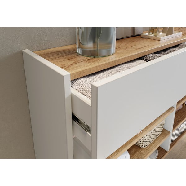 Valge rippuv jalatsikapp koos sahtlitega Ameca - Germania-image-4