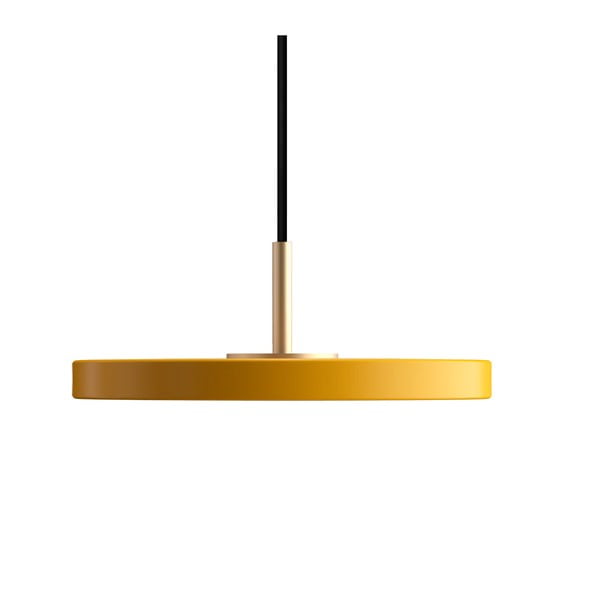 Kollane LED rippvalgusti metallist lambivarjuga ø 15 cm Asteria Micro - UMAGE-image-3