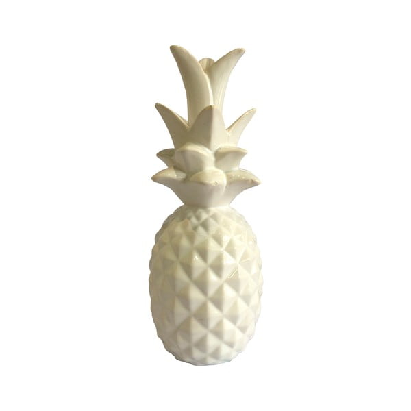 Bílá velká dekorace Maiko Pineapple