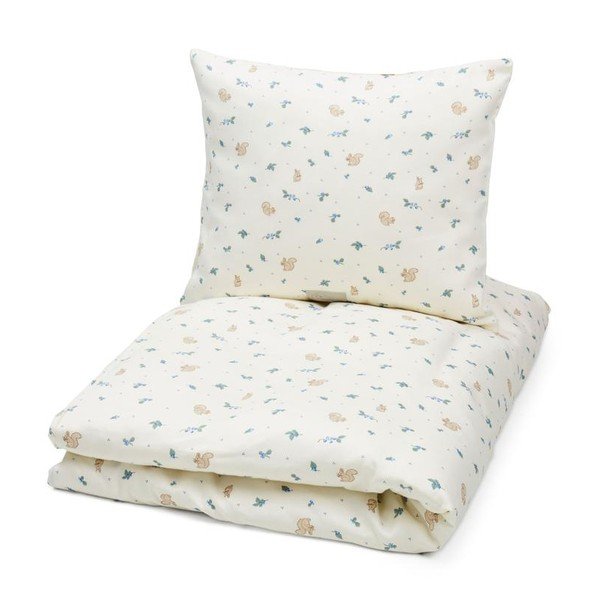 Kreemikas laste üheinimesevoodipesu orgaanilisest puuvillast 140x200 cm Blueberries - Cam Cam Copenhagen