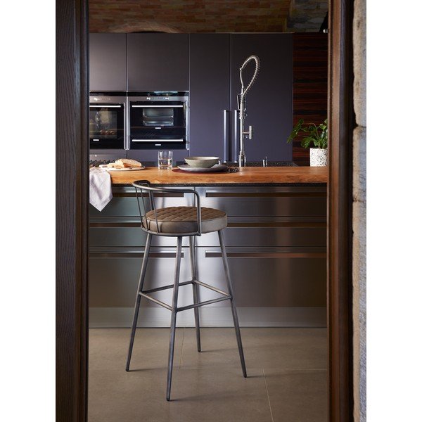 Pruun baaritooli, kõrgus 92 cm Tiva - Kave Home-image-3