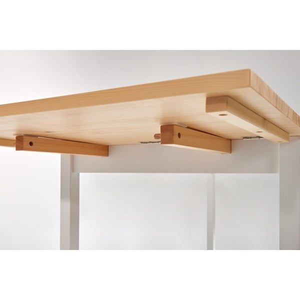 Männist kokkupandav söögilaud valge konstruktsiooniga , 120 (200) x 70 cm Brisbane - Bonami Essentials-image-4