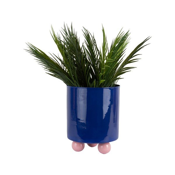 Metallist käsitööna valminud lillepotile mõeldud kaas ø 20 cm Double Funky - PT LIVING-image-4