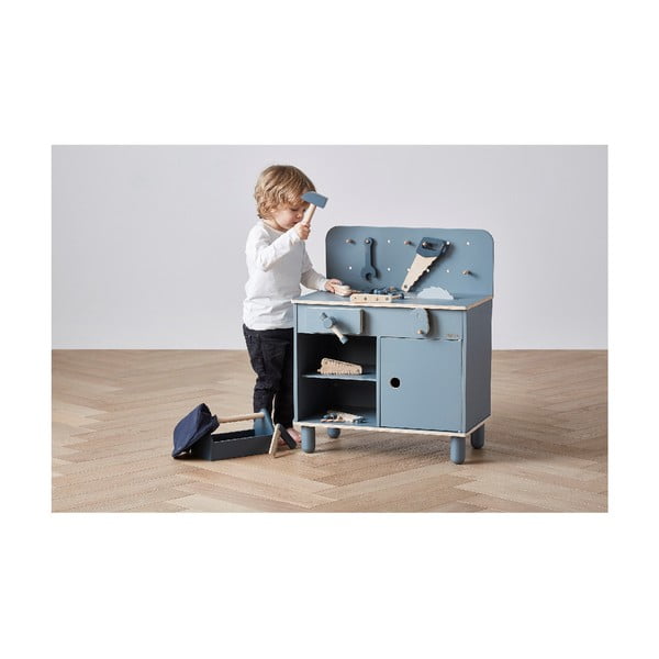 Sinine laste töökoda Tööpink Play - Flexa-image-3