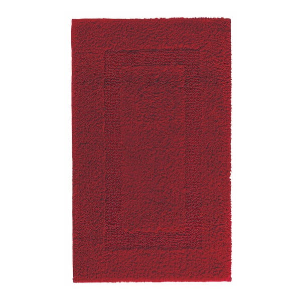 Červená předložka do koupelny Graccioza Classic, 50 x 80 cm