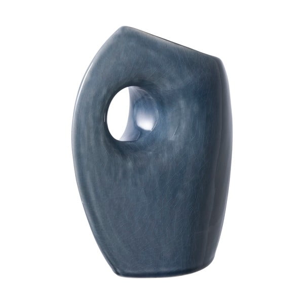 Tumesinine keraamiline vaas (kõrgus 18 cm) - House Nordic-image-4