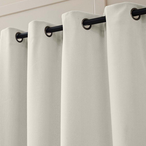 Beež kordvelvetist termokardin 140x260 cm Madison - douceur d'intérieur-image-2