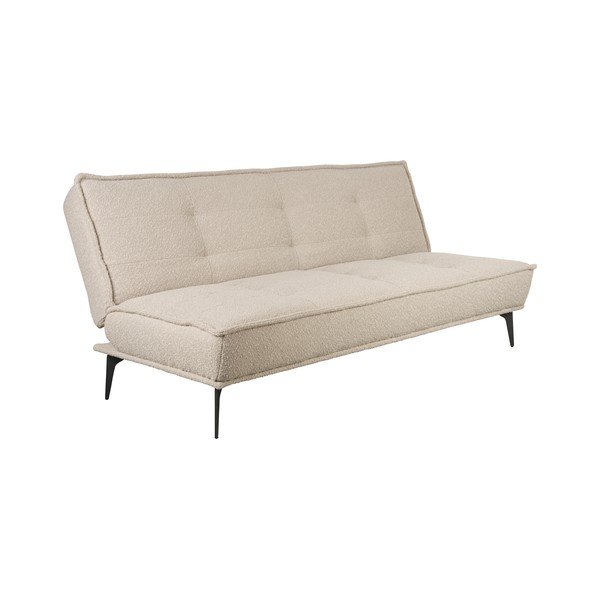 Beež bukleekangast diivanvoodi 184 cm Cielke - White Label-image-2