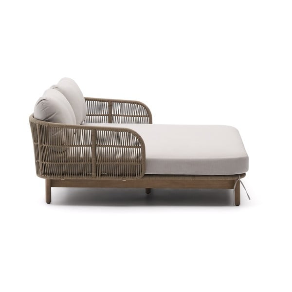 Kreem-puiduvärvi kahekohaline puidust aiadiivan Catalina – Kave Home-image-3