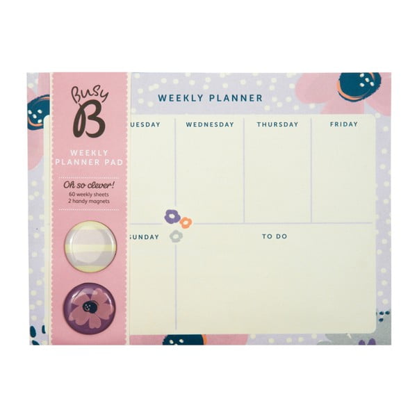 Týdenní plánovač Busy B Planner Pretty/Floral, 60 listů-image-2