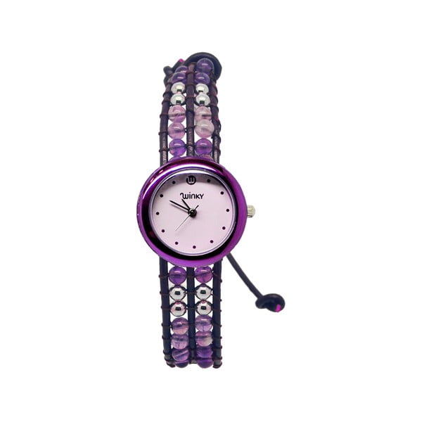 Korálkové hodinky Classic, Purple Rain