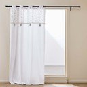 Valge puuvillaseguga kardin 140x240 cm Duchesse - douceur d'intérieur