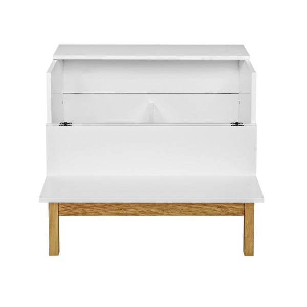 Valge/loomulikku värvi veinikapp 75x70 cm Grande - Woodman-image-2