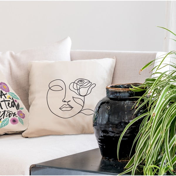 Puuvillane padi , 45 x 45 cm Rose - Butter Kings-image-1