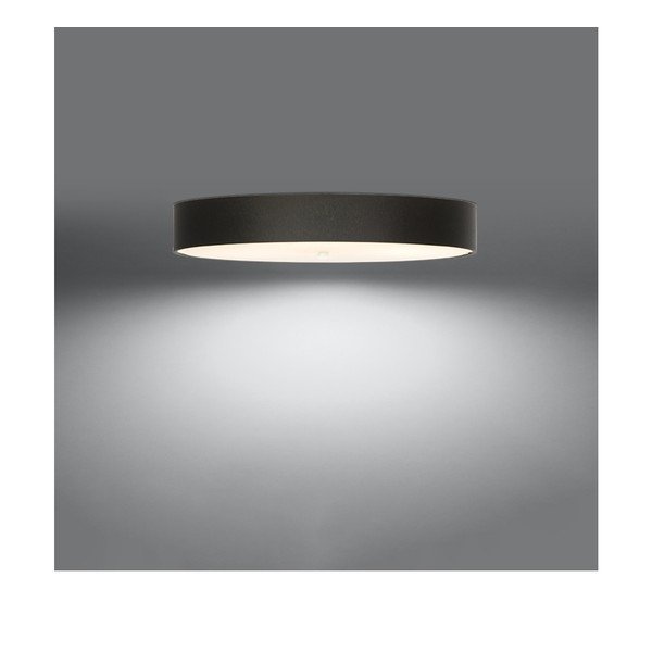 Must laevalgusti tekstiilist varjuga ø 90 cm Herra - Sollux-image-2