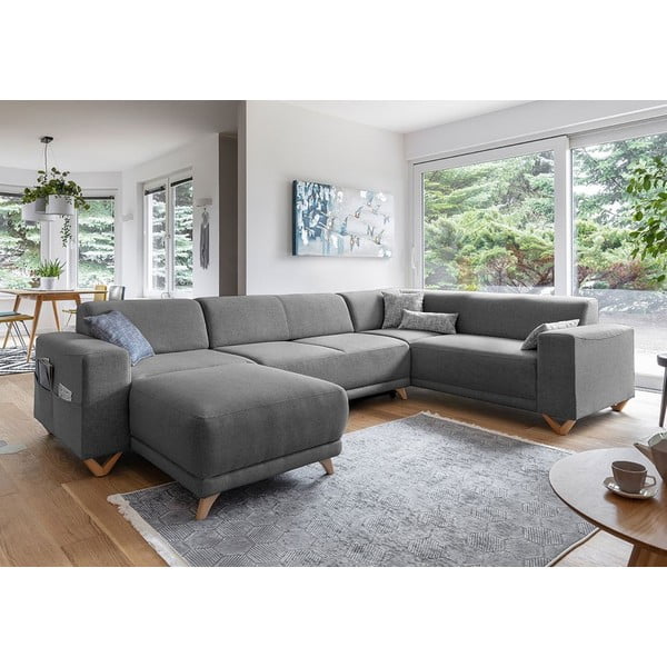 Tumehall panipaigaga nurgadiivanvoodi (vasak nurk/"U" kujuline) Classy Sophie – Miuform-image-3