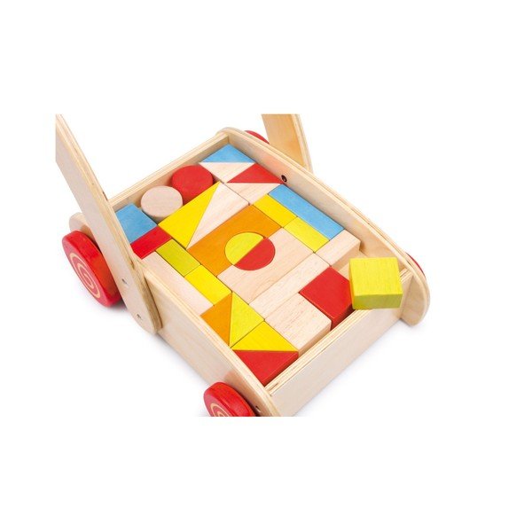 Dřevěné chodítko se stavebnicí Legler Toy Blocks-image-2