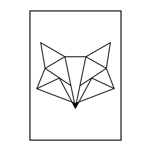 Plakát Imagioo Polygon Fox, 40 x 30 cm