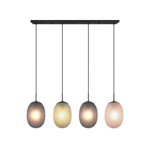 Matt must rippvalgusti klaasist varjuga Facette - Trio-image-4