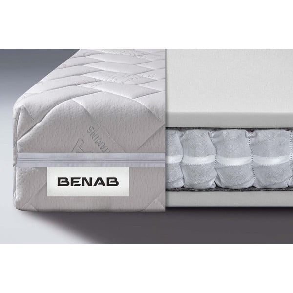 Kõva/keskmine kahepoolne vedrumadrats 140x200 cm Comfort Flow - BENAB-image-3