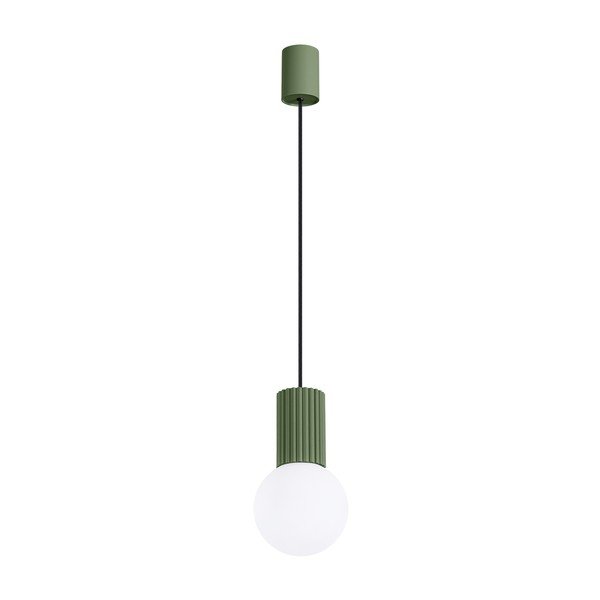 Roheline opaalklaasist ripplamp ø 12 cm Orbital - Sollux