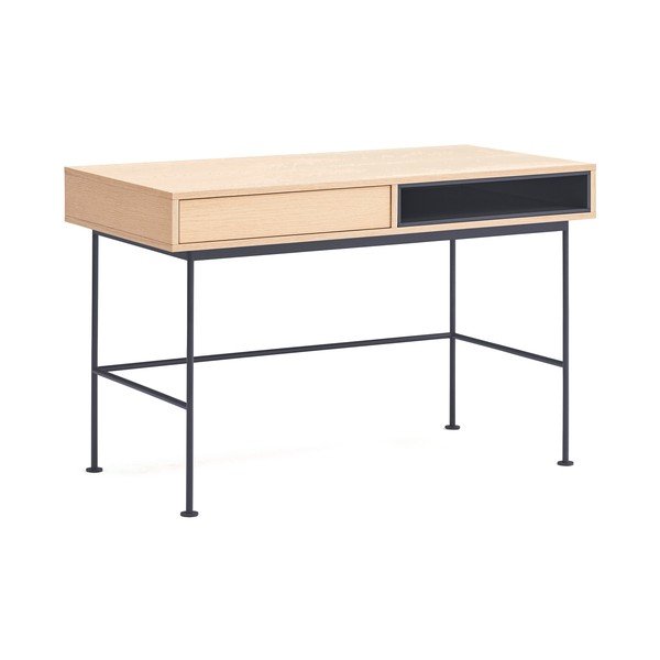 Töölaud tammepuust pealispinnaga 60x120 cm Yoko - Teulat-image-3