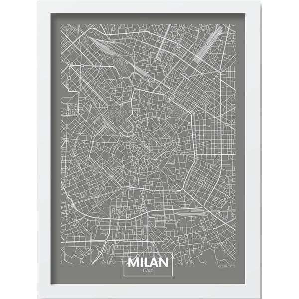 Plakat raamides 40x55 cm Milan - Wallity