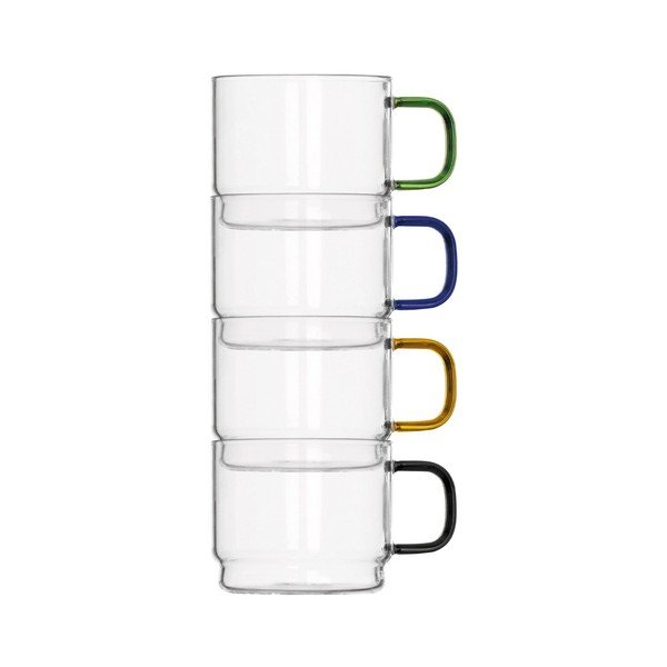 Klaasist kruusid komplektis 4 tk 350 ml Bridge - Brandani-image-2
