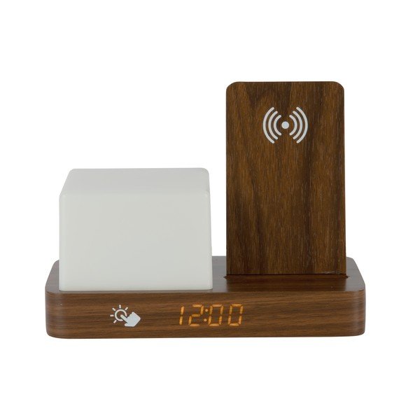 Digitaalne/laua äratuskell juhtmevaba laadijaga Retro LED Night Light - Karlsson-image-3