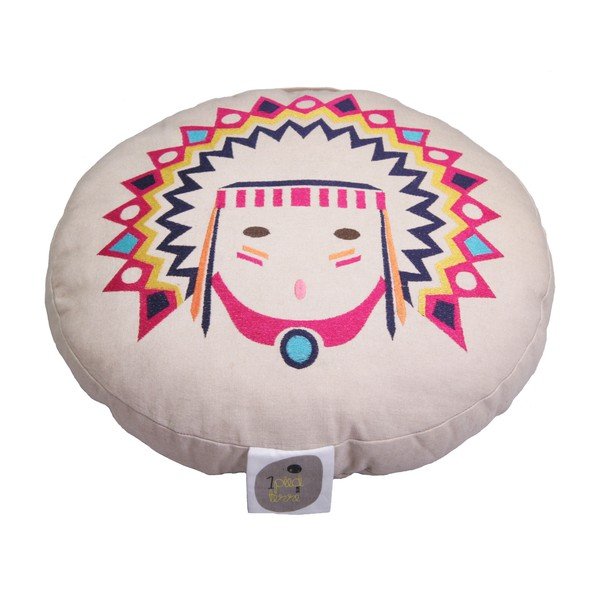 Dětský ručně vyrobený puf Nattiot Coussin Tribal, ∅ 40 cm-image-1