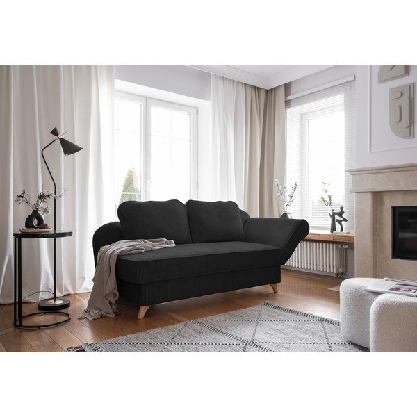 Antratsiitvärvi velvetist lamamistool (parem nurk) Chic Charlotte - Miuform-image-4