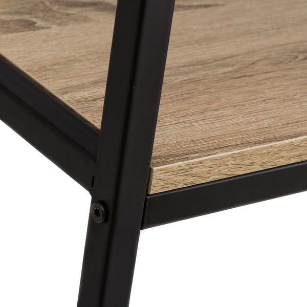 Must naturaalne raamaturiiul tammepuust 60x180 cm Urban - Casa Selección-image-3