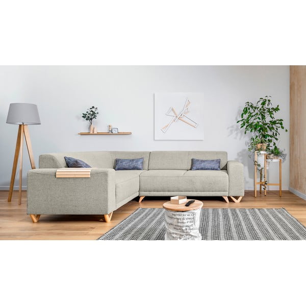 Beež lahtikäiv/panipaigaga nurgadiivan (vasak nurk/L-kujuline) Classy Sophie – Miuform-image-1